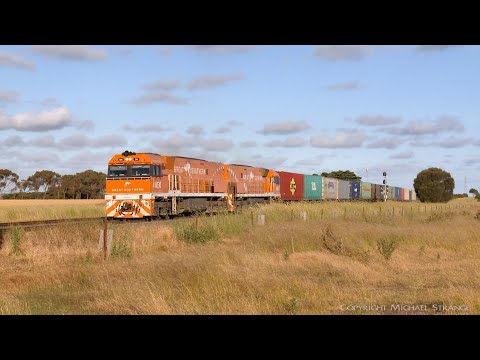 6MA5 With NR30 & NR31 "Great Southern" Locomotives (10/12/2021) - PoathTV Australian Trains