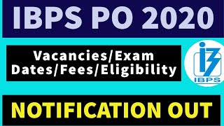 IBPS PO 2020 Notification out || IBPS PO Notification 2020 out || by Aspiring Student