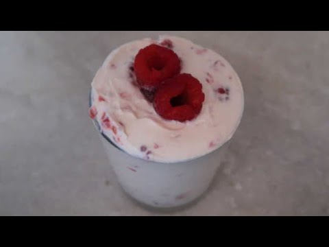 Keto Raspberry Mousse Recipe | Easy 4 Ingredient Low Carb Sugar Free No Bake Dessert Idea