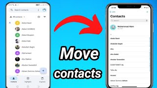 How to Move contacts from android to iphone // transfer contacts from android to ios