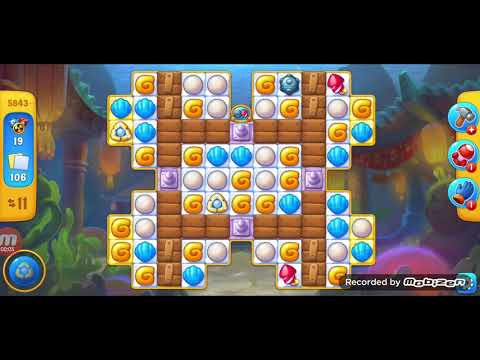 fishdom gameplay / level 5843 / It is like the ads? / thank you