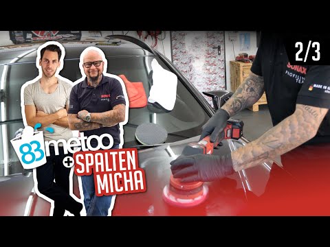 Auto polieren mit dem Exzenterpolierer und Rotationspoliermaschine | zu Gast bei Spalten Micha 2/3