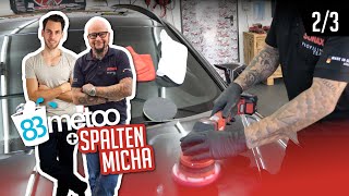 Auto polieren mit dem Exzenterpolierer und Rotationspoliermaschine | zu Gast bei Spalten Micha 2/3
