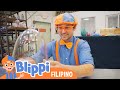 Bumisita Sa Isang Glass Workshop Kasama Si Blippi Blippi Filipino Palabas Sa Mga Bata