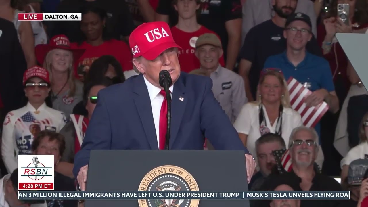 FULL SPEECH: President Trump Delivers Remarks at Rally in Dalton, GA - 10/16/26
