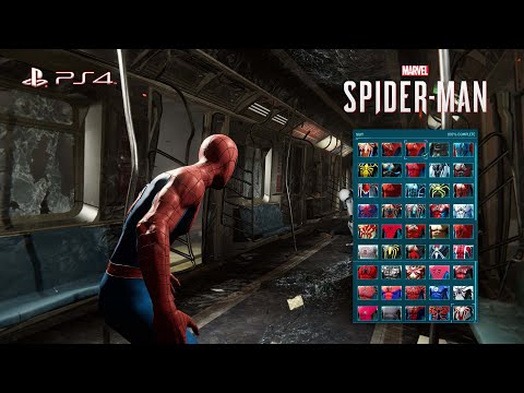 Spider-Man PS4 | Mr.Negative Train Boss Fight (All Suits)