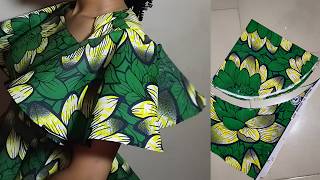 How to Cut and Sew a Butterfly Sleeve | 360  Degree Flare Sleeve | Beginners Friendly.