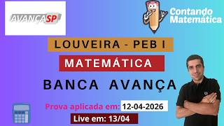 Louveira 2026 | PEB I (AVANÇA) - Matemática – Gabarito e Resolução