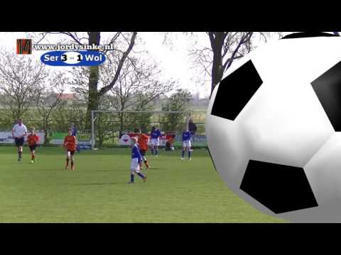 Voetbal Serooskerke E1 - Wolfaartsdijk E1   16 april 2016