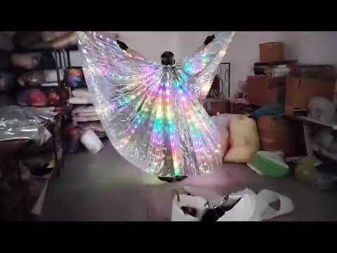 Multicolor led wings angels