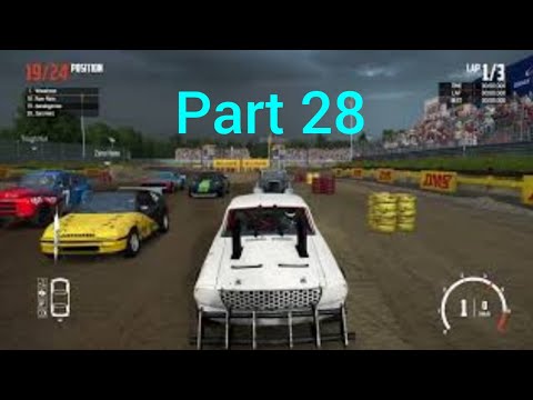 Wreckfest part 28 i win with  3 wheels with  my upgrade car