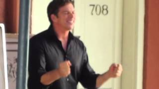 Harry Connick, Jr on the streets of New Orleans