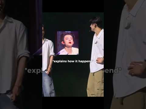 [TXT] YEONJUN accidentally hit his lips with his mic during "stick" part