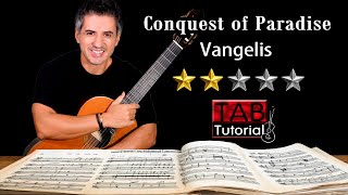 Conquest of Paradise by Vangelis | Classical Guitar Tutorial + Sheet and Tab