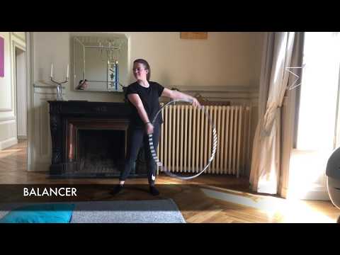 Mouvements des bras avec le cerceau