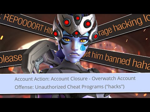Why I got BANNED for HACKING with Widowmaker in Overwatch...