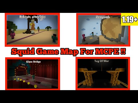 OverPowered Gaming - Squid Game Map For Minecraft PE 1.19+ | Minecraft PE Fun Multiplayer Map #minecraft #squidgame
