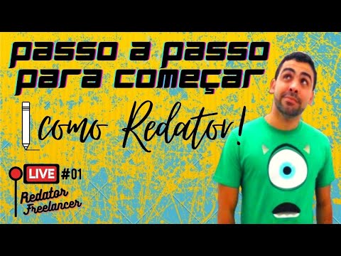 Redator Freelancer | Live #1 - Passo a passo para começar como Redator Freelancer!