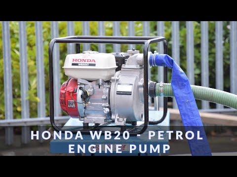 Honda Petrol Engine Water Pump in Action
