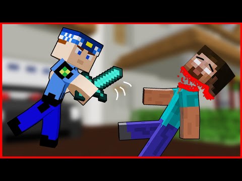 KEREM KOMİSER, HEROBRİNE'NİN KAFASINI KOPARTTI !!😱😱 - Minecraft PARODİLERİ ZENGİN FAKİR HAYATI