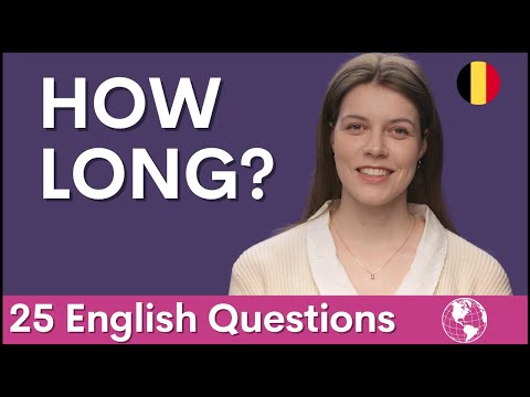 25 'How Long' Questions | English interview to learn conversation skills