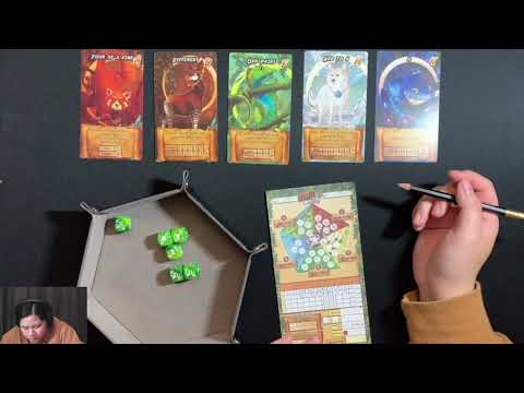 My full solo Playthrough and review of Roar and Write!