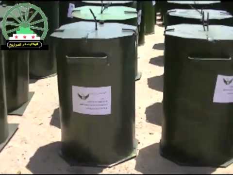 كتيبة الهندسة و الصواريخ التابعة للمجلس العسكري في حماة ترسل دفعة من الألغام المضادة للأفراد و الأليات إلى خطوط الجبهة الأولى في حماة