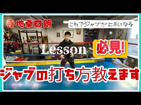 【必見】ジャブの打ち方教えます!! これでジャブが上手になる。　寺地拳四朗
