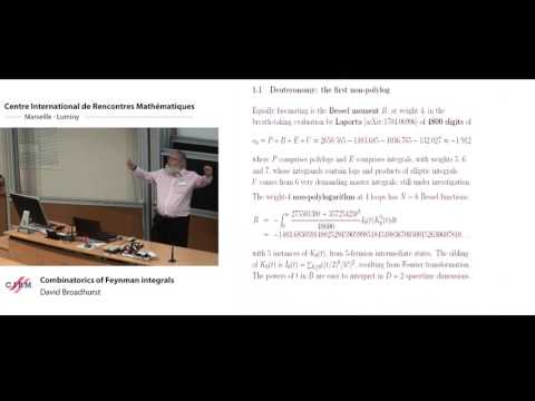 David Broadhurst: Combinatorics of Feynman integrals