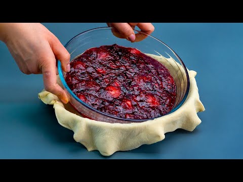 Minst lika god som en festtårta! Bakelse med smördeg och bärsylt