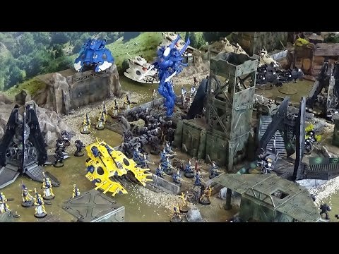 Apocalypse 40K Battle Report Space Marines vs Eldar 7000