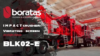 New Boratas BLK01-E Wheeled Mobile Crushing Screening Plant horizontal shaft impact crusher | Image 4 - Machineryline