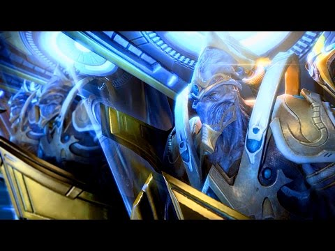 Arkship: Artanis and Karax Activate the Spear of Adun Cinematic (Starcraft 2: Legacy of the Void)