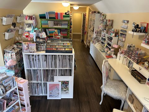 My Dream Craft Room Tour 2025 - It's Loaded with a Plethora of Paper and Supplies!!! 😍🎨🧵🧶😍