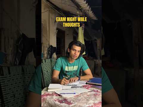 EXAM NIGHT WALE THOUGHTS 📚✍🏻🤕 #exam #student #boardexam #schoolife #tension #hamzasyed