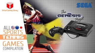 All SEGA Genesis/Mega Drive Tennis Games Compilation - Every Game (US/EU/JP/BR)