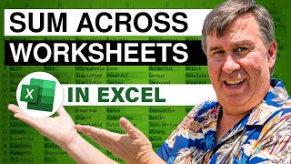 Excel - How To Get Sum From Multiple Sheets In Excel Using 3D Reference - Episode 1984