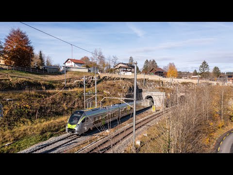 SWISS-FLY - CFF - 8 mois de travaux dans les tunnels de la ligne Neuchâtel – La Chaux-de-Fonds.