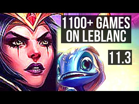 LEBLANC vs FIZZ (MID) | 6 solo kills, 1100+ games | KR Diamond | v11.3