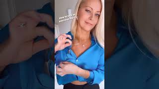 ?HOW TO WEAR A BUTTON UP SHIRT WOMEN | FASHION HACKS 2023 #shorts #shortsvideo #fashionhacks