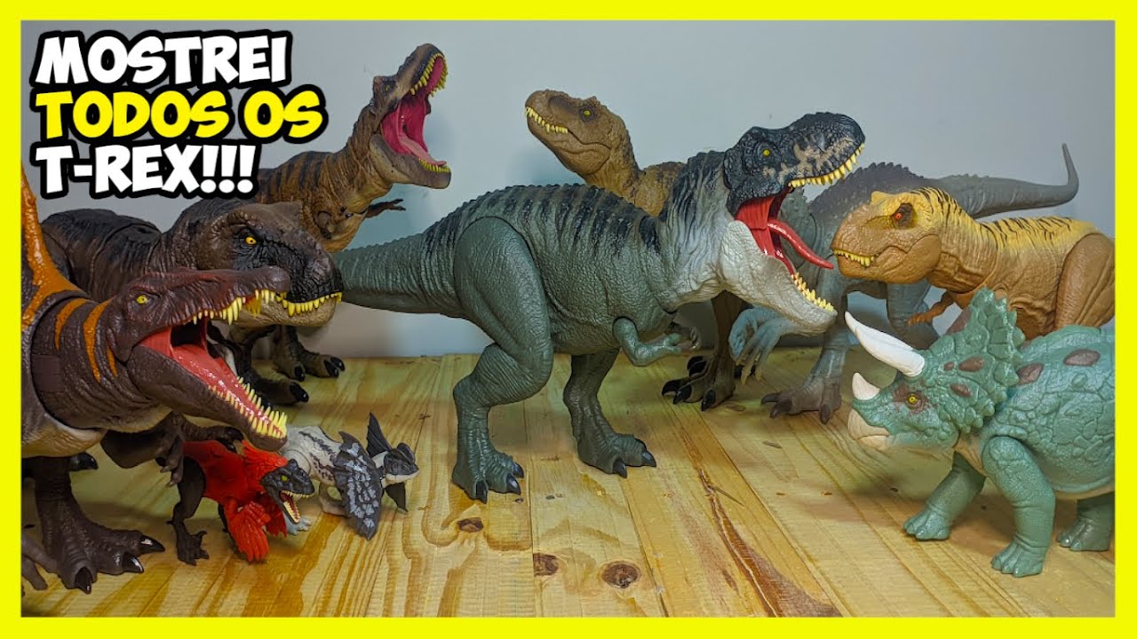 T-Rex Møller Dinossauro Jurassic World T rex Rebirth Mattel