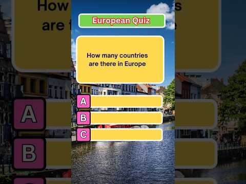 How Many Countries Are in Europe? | Fun Geography Quiz 🌍