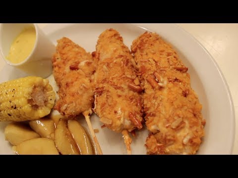 Cheesy Pretzel Baked Chicken Tenders