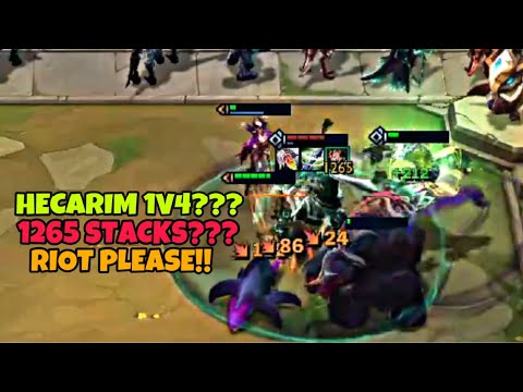 HECARIM LITERALLY 1v5.....