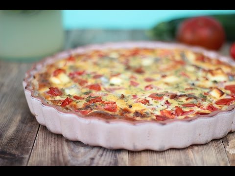Quiche aux poireaux tomates et gorgonzola facile