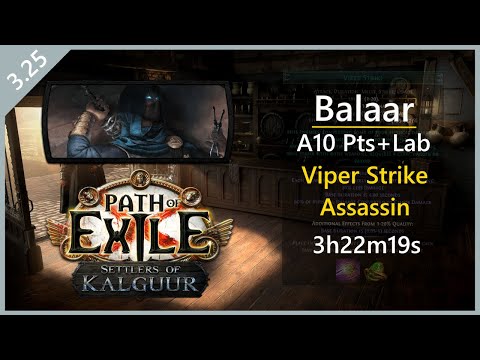 3.25 - Starter Skill Speedrun - Viper Strike Assassin - 3h22m19s