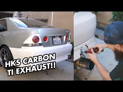 HKS Carbon Ti Exhaust Install! | IS300
