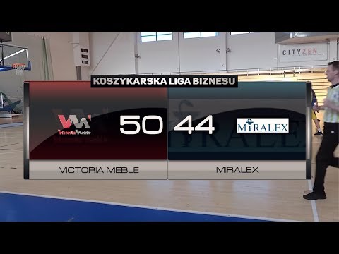 Victoria Meble vs Miralex - XIII kolejka - Poznań - Koszykarska Liga Biznesu