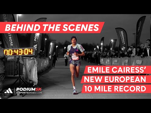 Behind the scenes of Emile Cairess' new European 10 mile record