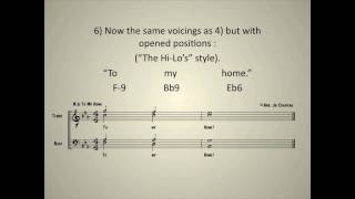 A Capella Jazz Vocal Arrangement Lesson